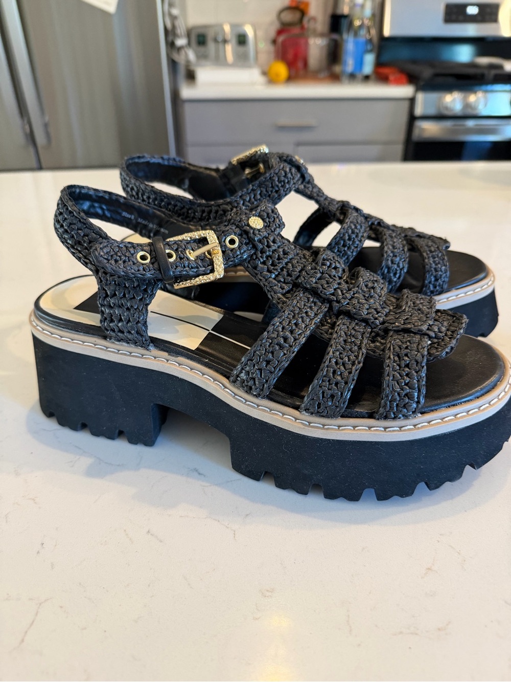 Dolce Vita fisherman l Platform Sandals - Black